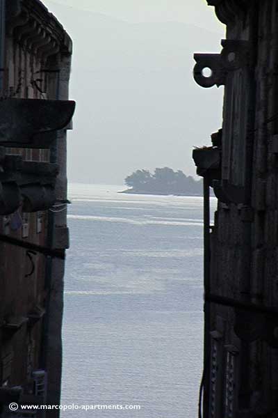 Views from Apartments towards Korcula Archipelago 